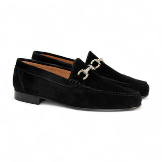 Duca Termoli Suede Leather Slip-On Horse-bit Loafer (D1183)-AmbrogioShoes