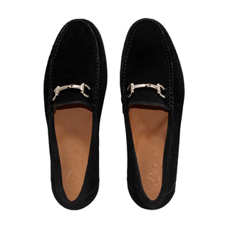 Duca Termoli Suede Leather Slip-On Horse-bit Loafer (D1183)-AmbrogioShoes