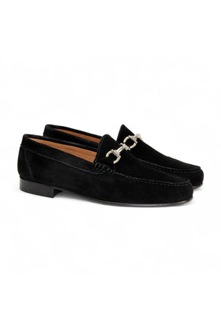 Duca Termoli Suede Slip-On Horse-bit Loafer (D1183)-AmbrogioShoes