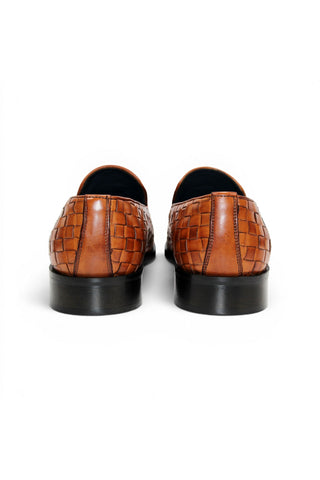 Duca Tirrenea Woven Leather Tassel Loafer