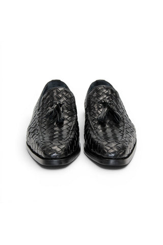 Duca Tirrenea Woven Leather Tassel Loafer
