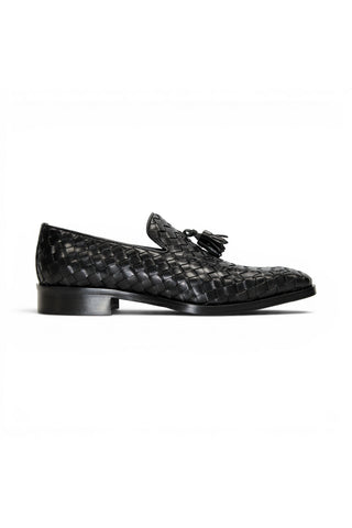 Duca Tirrenea Woven Leather Tassel Loafer