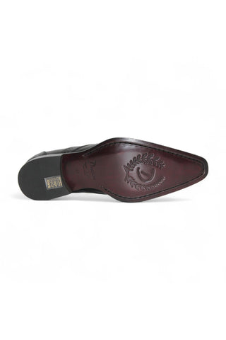 Duca Trento Men’s Shoes Crocodile Embossed Calf-Skin Leather Loafer (D1083)