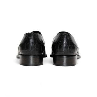 Duca Trento Men’s Shoes Crocodile Print Calf-Skin Leather Loafer (D1083)-AmbrogioShoes