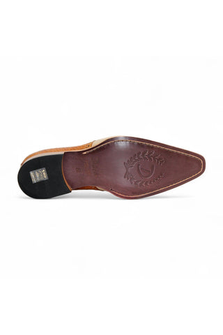 Duca Valentano Men’s Shoes Crocodile Embossed / Calf-Skin Leather Derby (D1089)