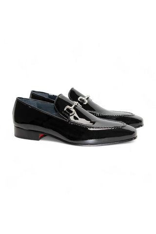 Duca Valenza Patent Slip-On Horse-bit Loafer (D1184)