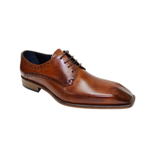 Duca Varazze Men's Shoes Brandy Calf-Skin Leather Oxfords (D1091)-AmbrogioShoes