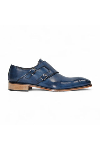 Duca Vergato Men’s Shoes Calf-Skin Leather Double-Monk Strap (D1098)-AmbrogioShoes