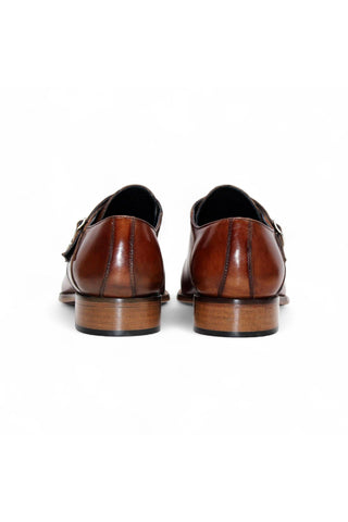 Duca Vergato Men’s Shoes Leather Double-Monk Strap (D1098)