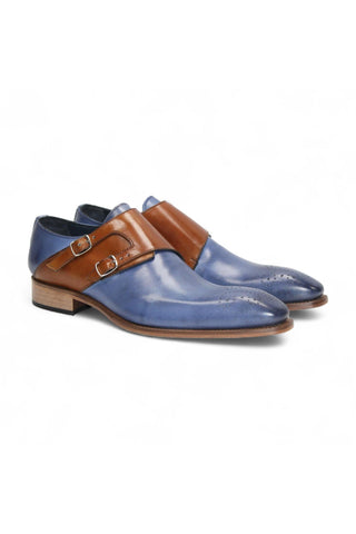 Duca Vergato Men’s Shoes Leather Double-Monk Strap (D1098)