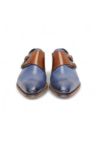 Duca Vergato Men’s Shoes Leather Double-Monk Strap (D1098)