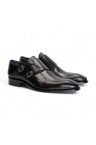 Duca Vergato Men’s Shoes Leather Double-Monk Strap (D1098)
