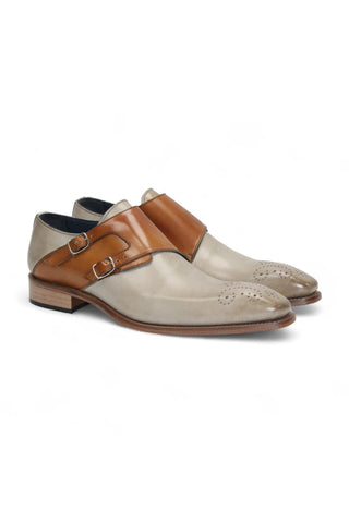 Duca Vergato Men’s Shoes Leather Double-Monk Strap (D1098)