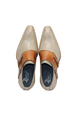 Duca Vergato Men’s Shoes Leather Double-Monk Strap (D1098)