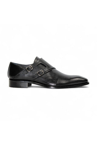 Duca Vergato Men’s Shoes Leather Double-Monk Strap (D1098)