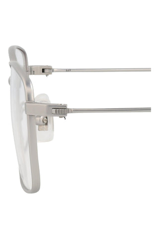 Dunhill DU0006O Semimatte Silver Eyeglasses