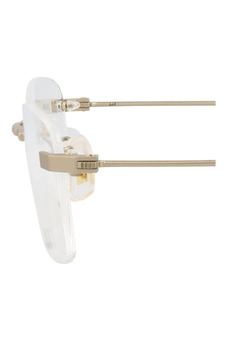 Dunhill DU0010OJ Semimatte Light Gold Eyeglasses