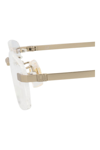 Dunhill DU0017OJ Semimatte Light Gold Eyeglasses