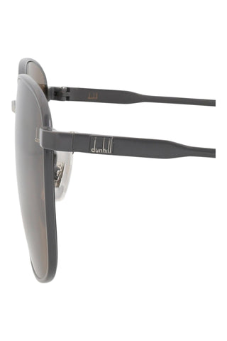 Dunhill DU0065S Semimatte Varnished Dark Grey/ Silver Sunglasses