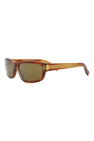 Dunhill DU0077S TRANSPARENT YELLOW/FLAMED LIGHT BROWN HAVANA Sunglasses