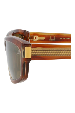 Dunhill DU0077S TRANSPARENT YELLOW/FLAMED LIGHT BROWN HAVANA Sunglasses