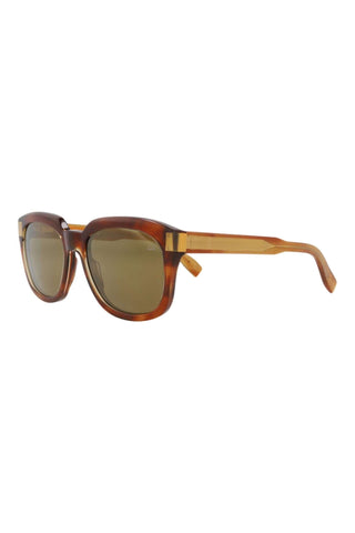 Dunhill DU0078S Transparent Yellow/Flamed Light Brown Havana Bilayer Sunglasses