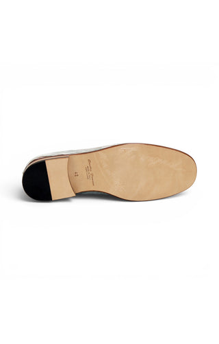 Emilio Franco EF439 Linen & Leather Horse-Bit Loafer