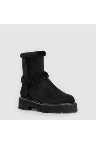 Aquatalia Ella suede ankle boot in Black - view 2