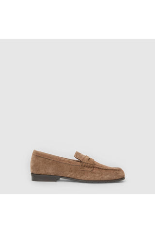 Aquatalia Elis suede loafer in Amaretto - view 1