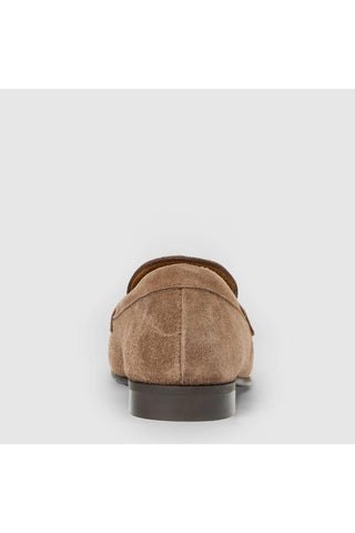 Aquatalia Elis suede loafer in Amaretto - view 6