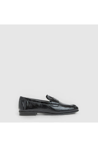Aquatalia Elis Naplak leather loafer in Black - view 1