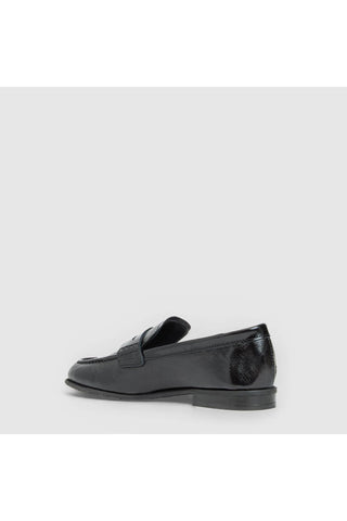Aquatalia Elis Naplak leather loafer in Black - view 4