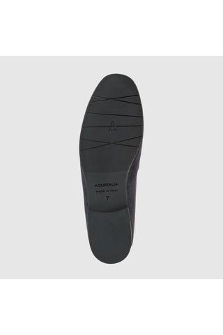 Aquatalia Elis suede loafer in Navy - view 7
