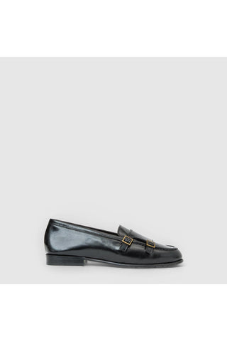 Aquatalia Ema leather loafer in Black - view 1