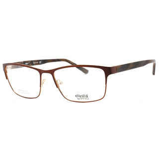 Elasta E 3123 Eyeglasses Matte Brown Beige / Clear Lens-AmbrogioShoes