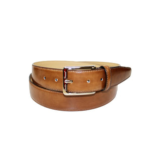 Emilio Franco 201 Men's Belts Brandy Calf-Skin Leather Men's Belts (EF1112)-AmbrogioShoes