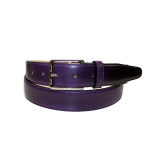 Emilio Franco 201 Men's Belts Purple Calf-Skin Leather Men's Belts (EF1126)-AmbrogioShoes