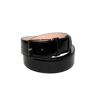 Emilio Franco 202 Men's Belts Black Patent Leather Men's Belts (EF1188)-AmbrogioShoes