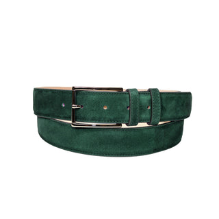 Emilio Franco 202 Men's Belts Green Suede Leather Men's Belts (EF1185)-AmbrogioShoes