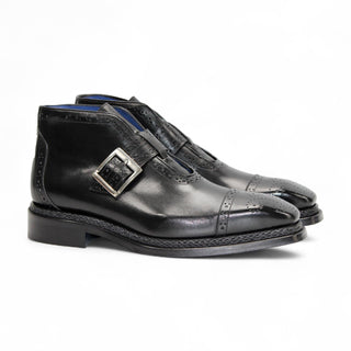 Emilio Franco Aldo Men's Shoes Calf-Skin Leather Buckle Boot (EF1238)-AmbrogioShoes