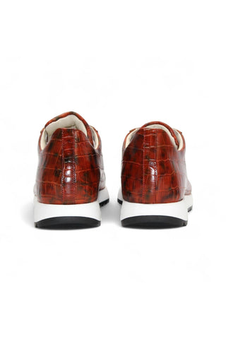Emilio Franco Alfio Crocodile Embossed Calf-Skin Leather Sneaker (EF1005)