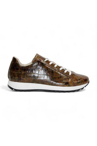 Emilio Franco Alfio Crocodile Embossed Calf-Skin Leather Sneaker (EF1005)