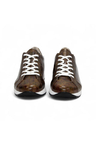 Emilio Franco Alfio Crocodile Print Calf-Skin Leather Sneaker (EF1005)-AmbrogioShoes
