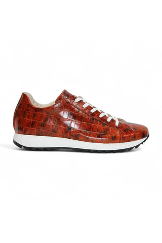 Emilio Franco Alfio Crocodile Print Calf-Skin Leather Sneaker (EF1005)-AmbrogioShoes