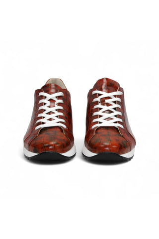 Emilio Franco Alfio Crocodile Print Calf-Skin Leather Sneaker (EF1005)-AmbrogioShoes