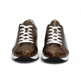 Emilio Franco Alfio Men's Shoes Crocodile Print Calf-Skin Leather Sneaker (EF1005)-AmbrogioShoes