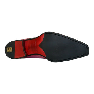 Emilio Franco Aristide Men's Shoes Gray/Pink Calf-Skin Leather Oxfords (EF1238)-AmbrogioShoes