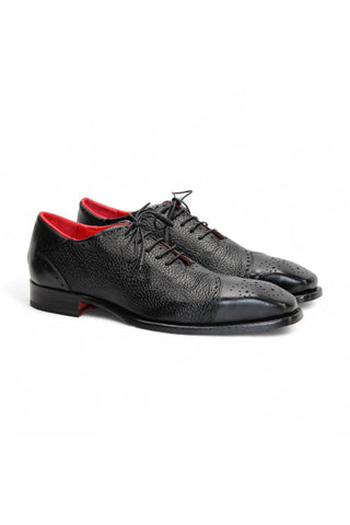 Emilio Franco Bosco Calf-Skin Leather & Deer Skin Oxford (EF1204)-AmbrogioShoes