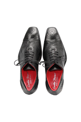 Emilio Franco Bosco Calf-Skin Leather & Deer Skin Oxford (EF1204)-AmbrogioShoes