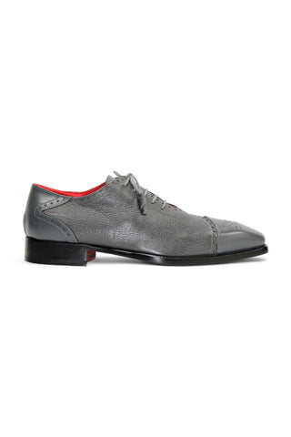 Emilio Franco Bosco Calf-Skin Leather & Deer Skin Oxford (EF1204)-AmbrogioShoes